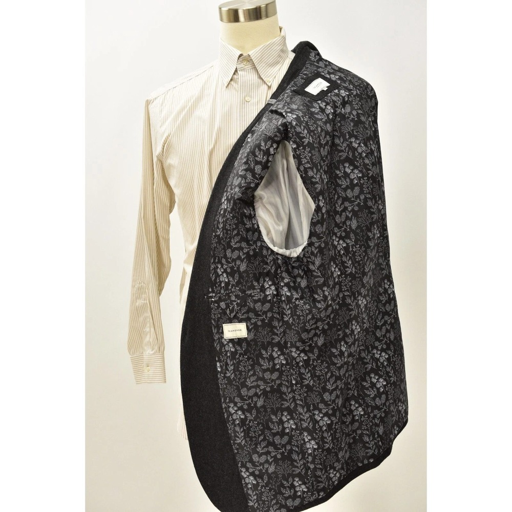 7 Diamonds Wool Blazer Mens L Charcoal Gray Slim Fit 2 Button Sport Coat - Picture 3 of 5